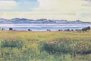 Lake Geneva from St Prex (nn02) Ferdinand Hodler